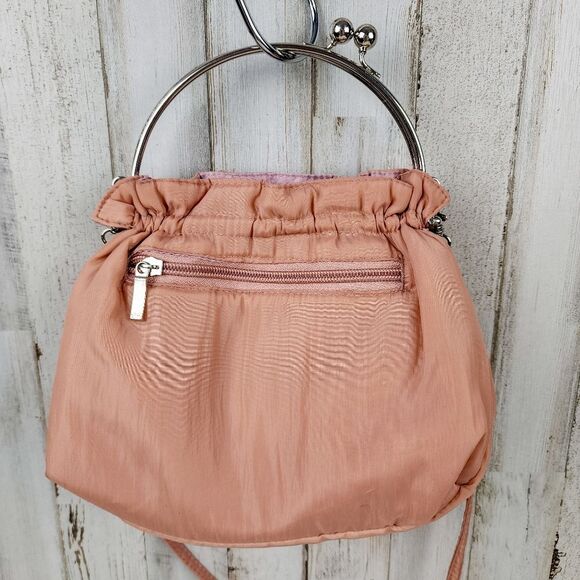 Floral Clutch Purse Bag Rose Pink - Picture 4 of 11